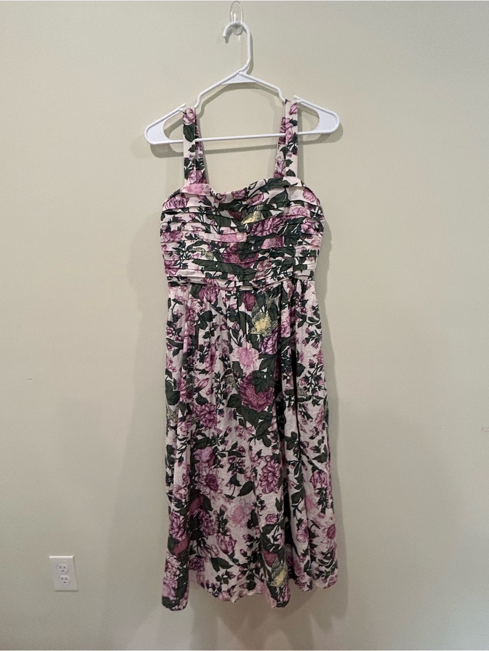 Abercrombie & Fitch Floral Pink & Green Sundress